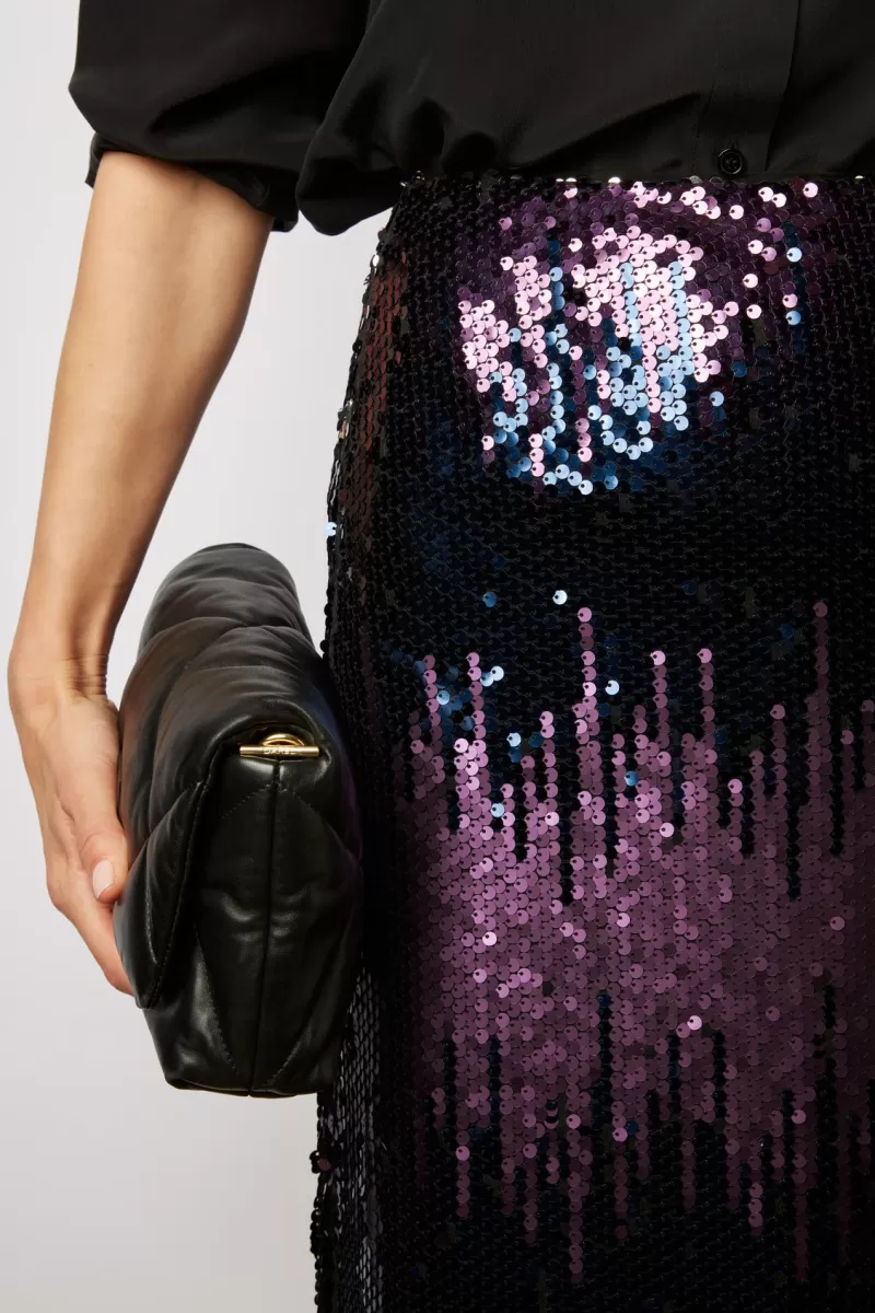 Multi-colored sequin straight skirt - BELLINDA | Gerard Darel Best Sale