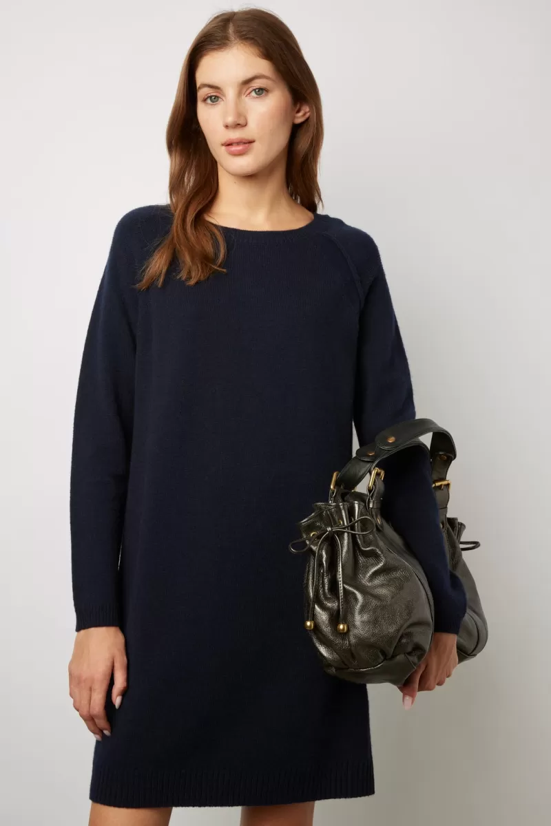 Round neck wool straight dress - JACOTTE | Gerard Darel Discount