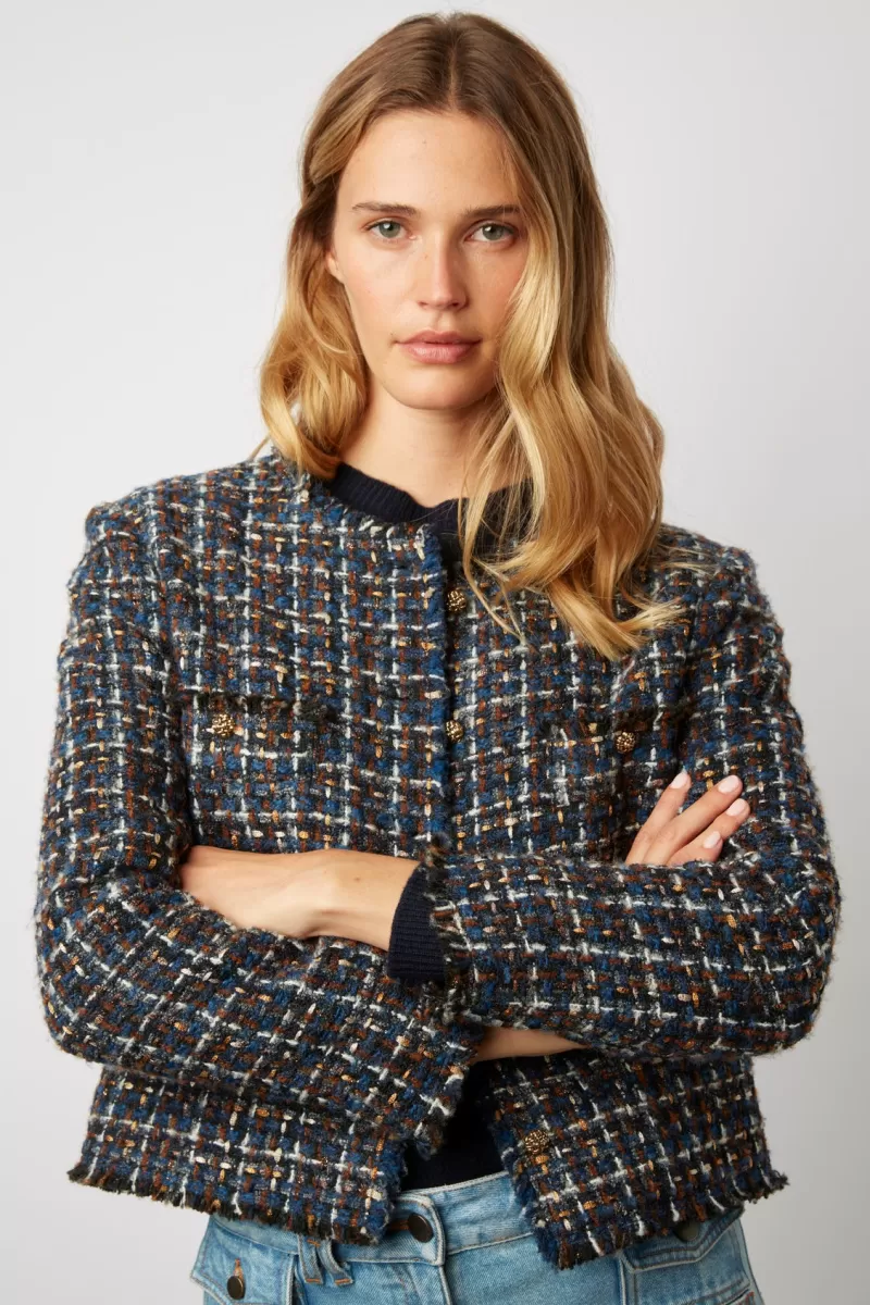 Short jacket in tweed with lurex - NONA | Gerard Darel Best