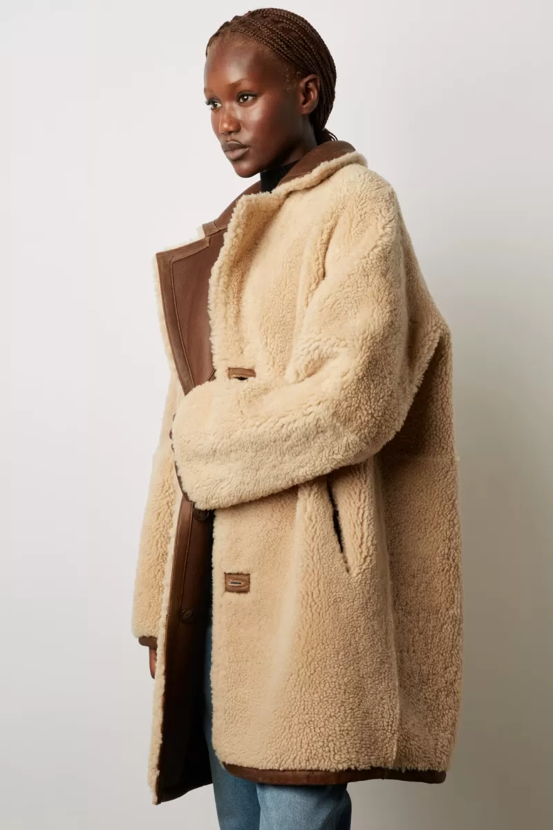 Vintage shearling coat - MALISSIA | Gerard Darel Online