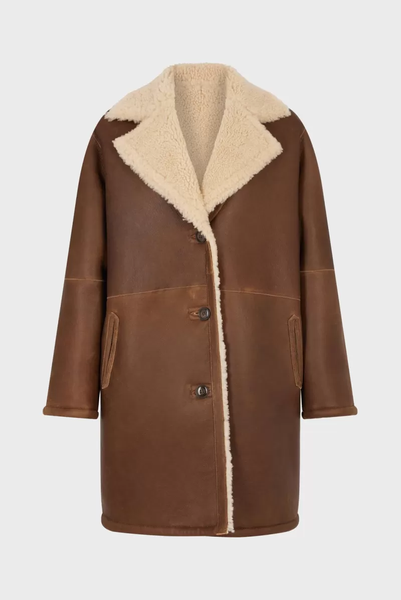 Vintage shearling coat - MALISSIA | Gerard Darel Online